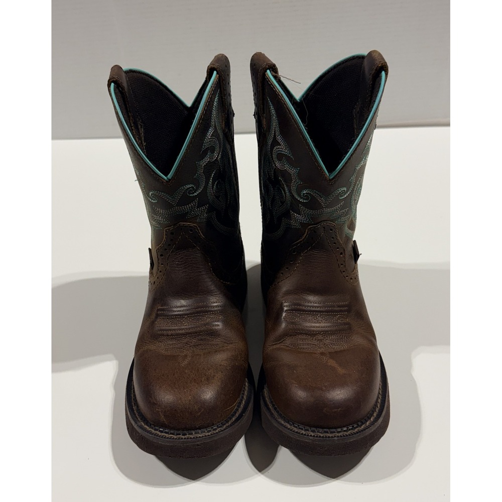 JUSTIN Gypsy - Women's Boots - Brown Leather Western Cowboy GY9606 - Size 7B - Picture 2 of 10